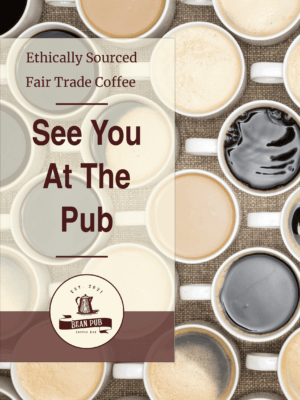 Flyer for Bean Pub coffee shop