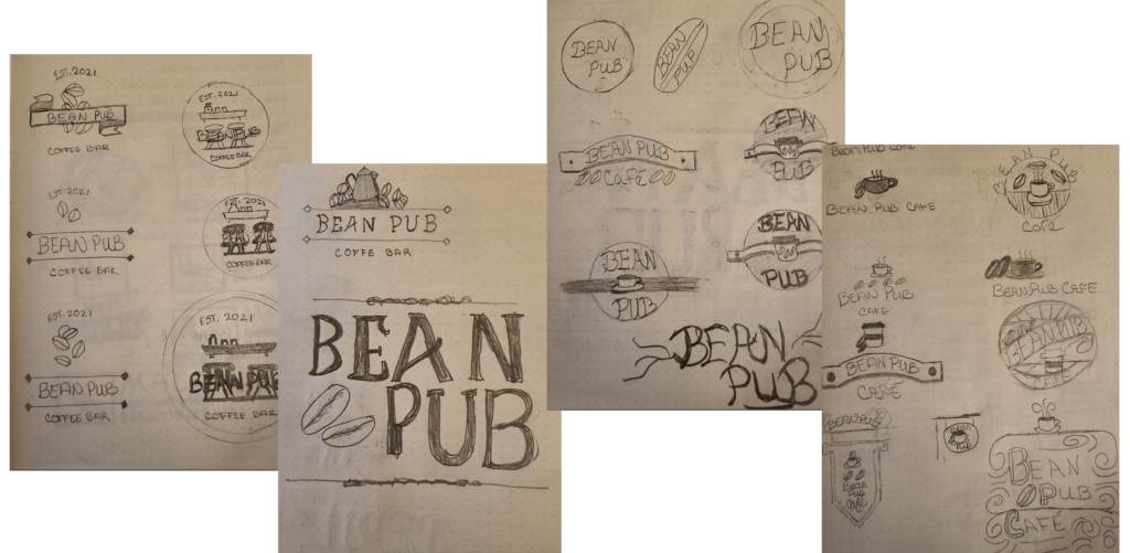 Bean Pub drawings